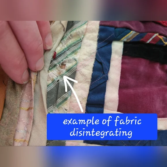 SOLD! Gorgeous Vintage Handmade Quilt! - Picture 12 of 16